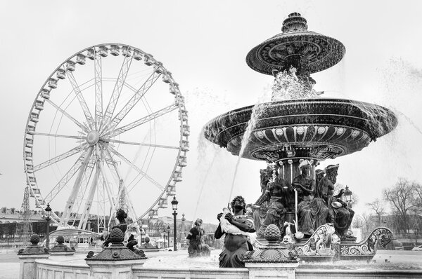 Beautiful fountain in Paris