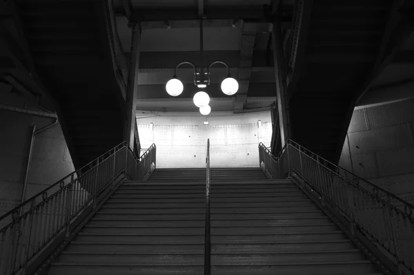 Parisian subway station staircase — Stock Photo, Image