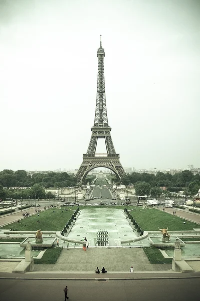 The Eiffel Tower from trocadero — Stock Photo, Image
