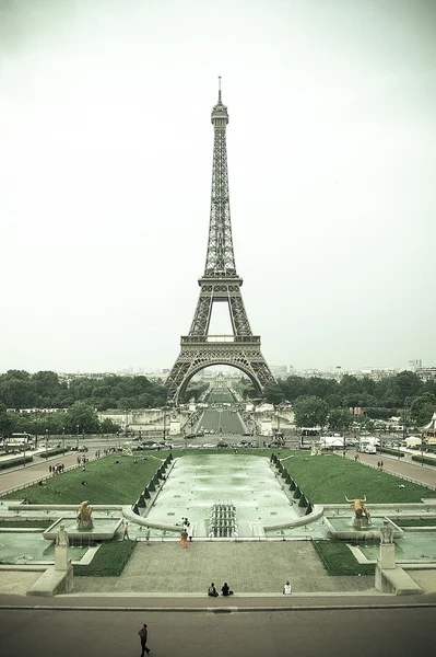 Der eiffelturm von trocadero — Stockfoto