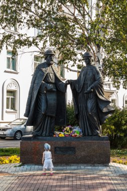 Peter ve Fevronia anıt Arkhangelsk Murom üzerinden