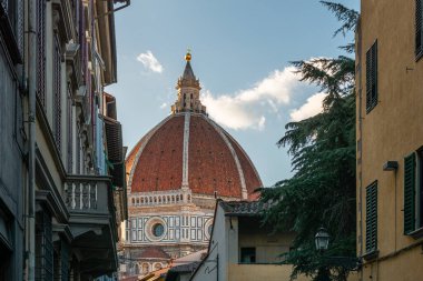 Florence Duomo ya da Basilica di Santa Maria del Fiore Katedrali, Toskana, İtalya. Seyahat hedefi