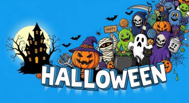 Sarı koltukların ve duvarda boş bir tuvalin olduğu modern bir oturma odası. İç tasarım minimalist, konfor ve stile odaklı. 3B görüntüleme.