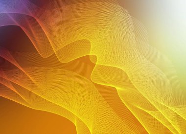 An eye-catching abstract background featuring orange wavy lines and a soft light spot on the right. Perfect for adding a touch of modern elegance and creativity.