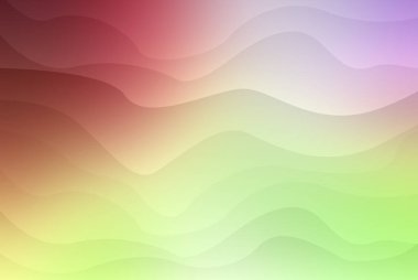 Görsel olarak çarpıcı soyut bir arka plan. Kırmızı, yeşil ve mor harmanlanmış dalgalı çizgiler modern ve sanatsal bir tasarım yaratıyor..