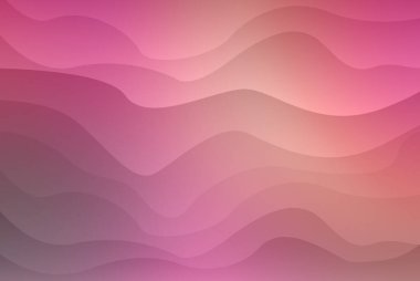 Pembe eğimli, dalgalı şekillere sahip büyüleyici bir soyut arkaplan ve tasarıma derinlik ve görsel ilgi eklemek için mükemmel bir ışık efekti..