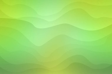 Dalgalı çizgilere ve canlı yeşil ve sarı tonlara sahip, modern ve sanatsal bir dokunuş eklemek için ideal, yeni ve soyut bir arka plan..