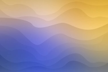 Büyüleyici soyut bir arka plan, uyumlu mavi ve sarı tonlarda dalgalı çizgiler sergiliyor. Bu tasarım akıcılık ve modern zarafet hissi yayar..