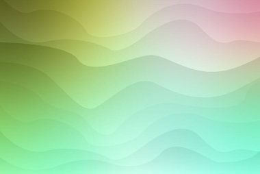 Dalgalı çizgiler ve pastel renklerin uyumlu karışımından oluşan büyüleyici soyut bir arkaplan, herhangi bir tasarım projesine modern zarafet katmak için mükemmel..