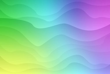 Dalgalı çizgileri olan canlı ve renkli bir arka plan dinamik ve göz alıcı bir tasarım yaratır. Herhangi bir projeye veya sunuma modern bir dokunuş eklemek için mükemmel.