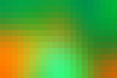 Yeşil ve turuncu renkli pikselli bir arka plan. Modern tasarımlar, sunumlar ve dijital sanat için ideal. Canlı renkler enerji ve görsel cazibe ekler.
