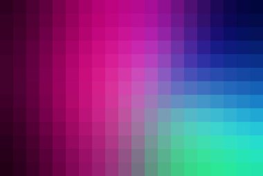 Renkler arasında pürüzsüz geçişler olan canlı ve renkli bir pixelated gradient arkaplan. Herhangi bir projeye modern bir dokunuş eklemek için mükemmel. Web tasarımı ve sunumlar için kullan.