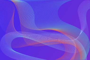Mavi ve mor tonlarda akış çizgileri ve yarım ton desenleri olan büyüleyici soyut bir arka plan, modern ve canlı bir görsel deneyim yaratıyor..