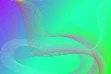Herhangi bir tasarım projesi veya sunumuna modern ve sanatsal bir dokunuş eklemek için mükemmel, akış çizgileri ve gradyan renkler içeren canlı bir soyut arkaplan.
