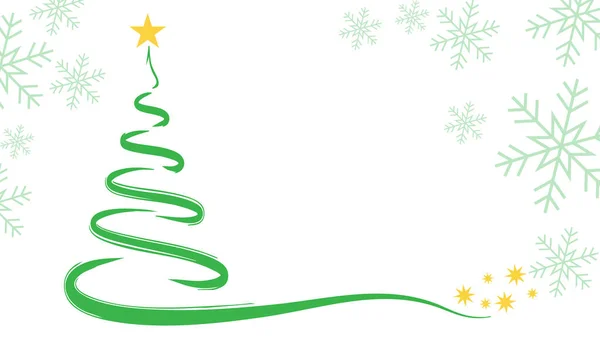 Kar taneli Noel ağacı.