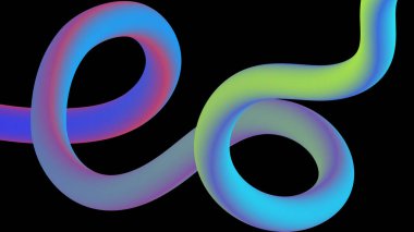 Soyut renkli neon arkaplanın 3 boyutlu görüntüsü. soyut tasarım ögesi.