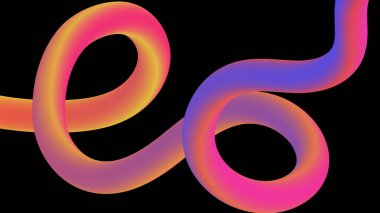 Soyut arkaplan. Renkli dalgalı tasarım duvar kağıdı. yaratıcı grafik 2d çizim. Dinamik şekilli modaya uygun sıvı örtüsü.