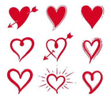 Sevgililer günü için kalp set