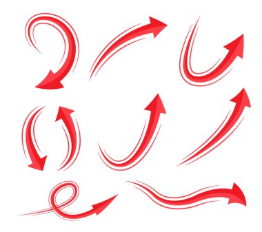 kırmızı ok kümesi.