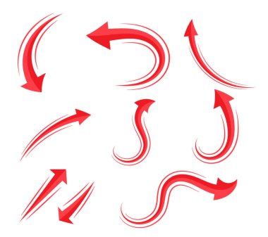 kırmızı ok simgeleri ayarlandı