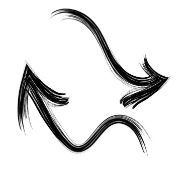 siyah ve beyaz el çizilmiş vektör çizimi.