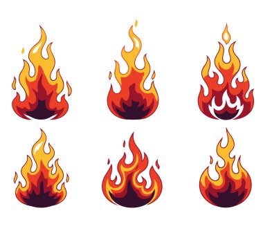 Ateş alevleri koleksiyonu