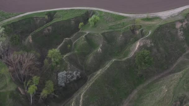 Paisaje Diferentes Vistas Del Terreno Paisaje Líneas Naturaleza Fondo Textura — Vídeo de stock