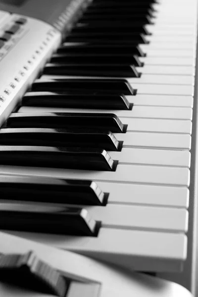 Close Electronic Piano Keyboard Keyboard Instrument — Stock Photo, Image