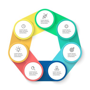 Infographics iş şablonu