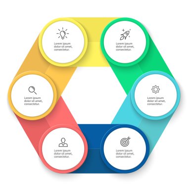 Infographics iş şablonu