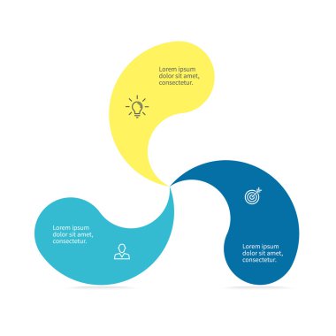 Infographic öğe bükülmüş yaprakları ile