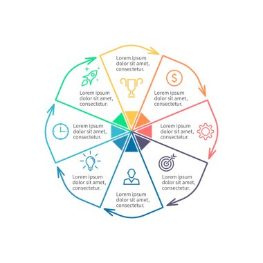 Anahat Infographic öğesini oklarla