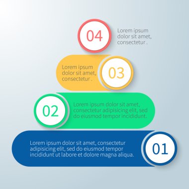 Piramit infographics numaraları ile için