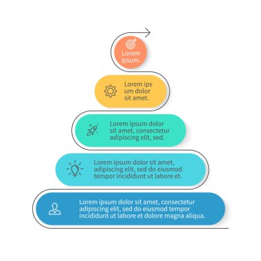 İçin Infographics piramit.