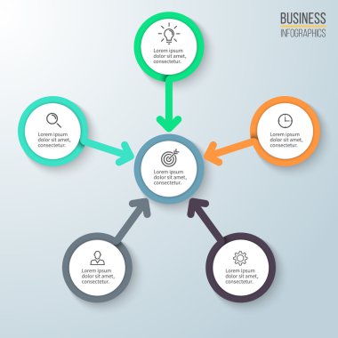 İş infographics. Diyagramı sunusunun.
