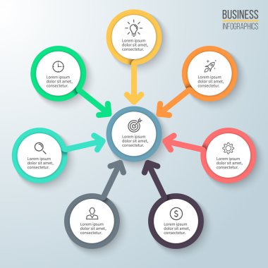 İş infographics. Diyagramı sunusunun.