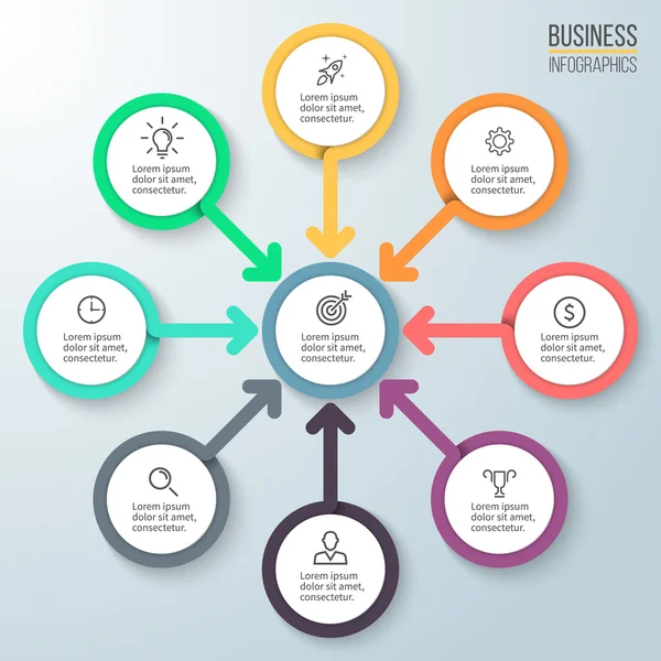 Business infographics. Diagram for presentation. — Stock Vector