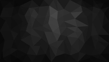 Siyah gri degrade soyut çokgen arka plan