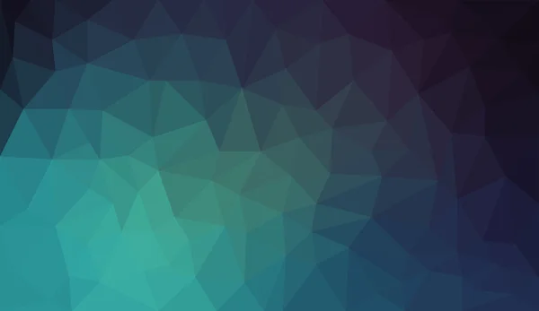 青黒グラデーションの抽象的なポリゴン背景 — ストックベクタ