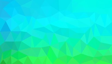 Mavi yeşil degrade soyut çokgen arka plan