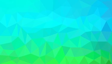Mavi yeşil degrade soyut çokgen arka plan