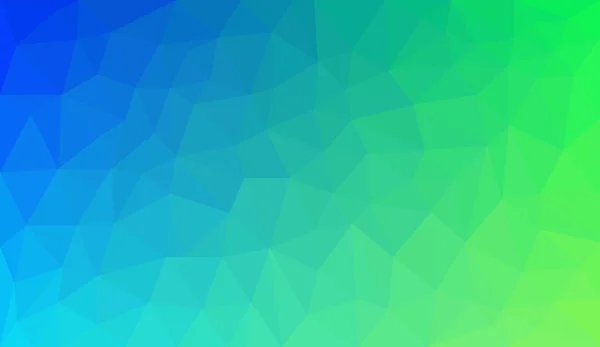 ブルー グリーン グラデーションの抽象的なポリゴン背景 — ストックベクタ