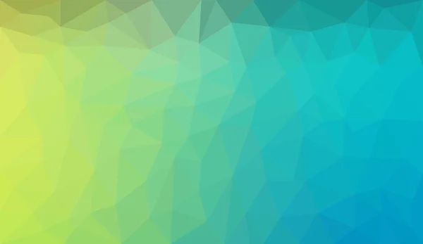 青黄色グラデーション抽象的なポリゴン背景 — ストックベクタ