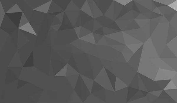 Gris dégradé abstrait fond polygone — Image vectorielle
