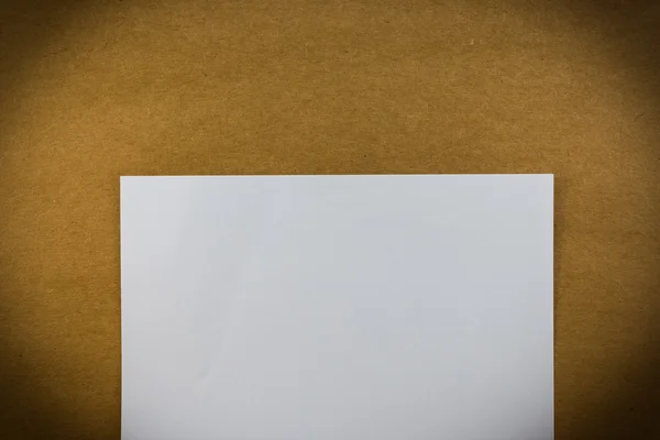 Prázdný papír na dřevo papírové pozadí textura vinobraní — Stock fotografie