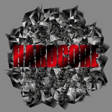 Vektör çizim arka plan Hardcore