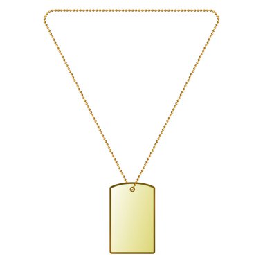 Altın zinciri Fayanslarda vektör çizim