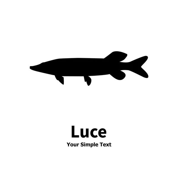 Silhouette of a luce isolated on white background — Stock Illustration Silhouette of a luce isolated on white background Stock Vector