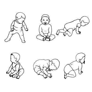 Vektör çizim doodle alt kümesini