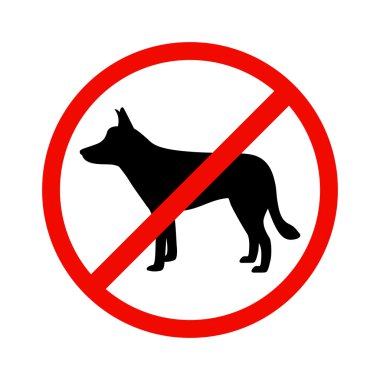 Dogs is prohibited. clipart
